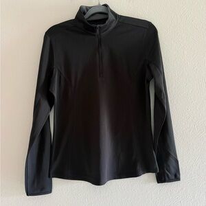 Port Authority Black Quarter-Zip Top. PTP 19”. Length 24.5”